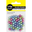 Value Craft Pastel Pearl Glass Beads 50 Pieces