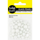 Value Craft Pearl Glass Beads 49 Pieces