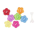 Value Craft Assorted Flower Buttons with 1m Thread 30g