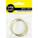 Value Craft Gold Metal Rings 3mm x 50mm 2 Pieces