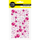 Value Craft Adhesive Pink & Silver Rhinestones