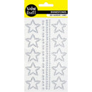 Value Craft Adhesive Silver Stars Rhinestones
