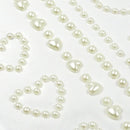 Value Craft Adhesive Rhinestones Pearl Hearts