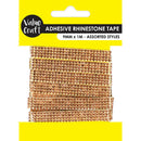 Value Craft Adhesive Rhinestone Tape Rose Gold 9mmx1m