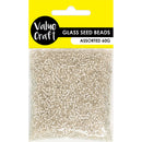 Value Craft Silver Glass Seed Beads 60g