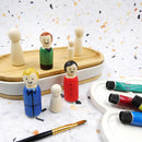 Value Craft Wooden People Natural Set of 3