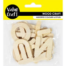 Value Craft Wooden Alphabet Shapes Set of 26