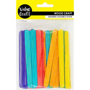 Value Craft Wooden Sticks Multicolour Set of 100