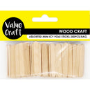 Value Craft Wooden Sticks Natural Set of 250