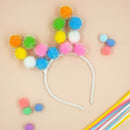 Value Craft 30mm Glitter Pastel Pom Poms 20 Pieces