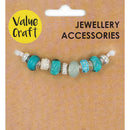 Value Craft Large Hole Turquoise Beads 9 Pieces
