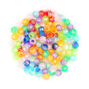Value Craft Plastic Pony Beads Crystal Finish 35g