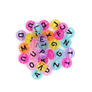 Value Craft 9mm Alphabet Crystal Round Beads 30 Pieces