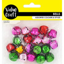 Value Craft 20mm Multicolour Sleigh Bells 20 Pieces