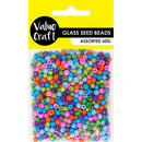 Value Craft Multicolour Glass Seed Beads 60g