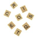 Value Craft Wooden Scrabble Letter Tiles Set of 26