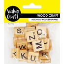 Value Craft Wooden Scrabble Letter Tiles Set of 26