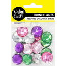 Value Craft 20mm Multicolour Rhinestones 20 Pieces