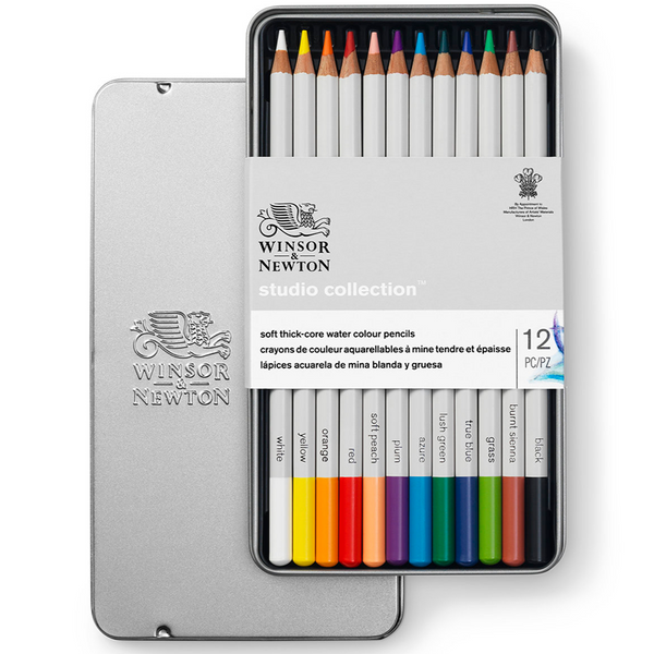 Winsor & Newton Studio Watercolour Pencil Tin#pack size_PACK OF 12