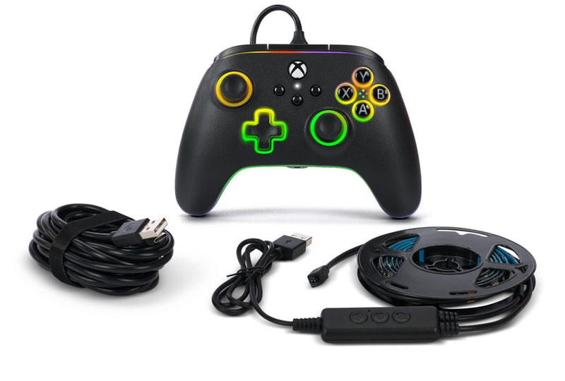 Powera Lumectra Advantage Wired Controller 121cm Led Strip Black XB X/S
