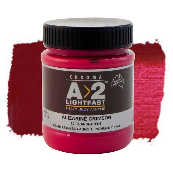 A2 Acrylic Paint 250ml#Colour_ALIZARIN CRIMSON HUE