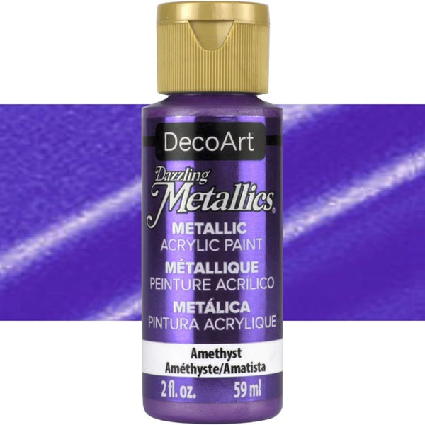 Decoart Dazzling Metallics Paints 2oz 59ml#Colour_AMETHYST