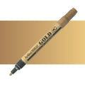 Artline 900 Metallic Permanent Marker 2.3mm Bullet Nib#Colour_GOLD