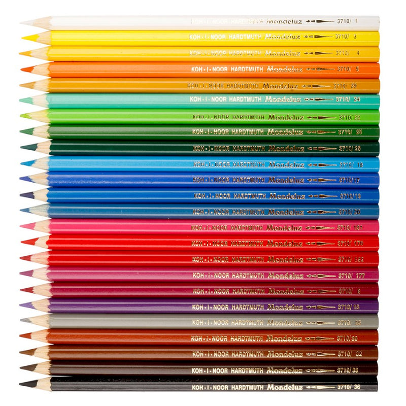 Koh-I-Noor Mondeluz Aquarelle Coloured Pencils - Pack Of 24
