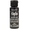 Decoart Stylin Multi Surface Fashion Acrylic Craft Paint 2oz#Colour_BLACK