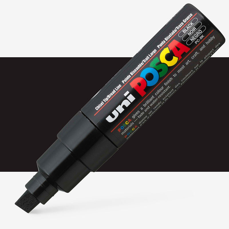 Uni Posca Markers 8.0mm Bold Chisel Tip PC-8K