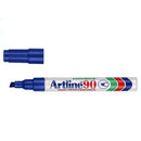 artline 90 permanent marker 5mm chisel nib box of 12