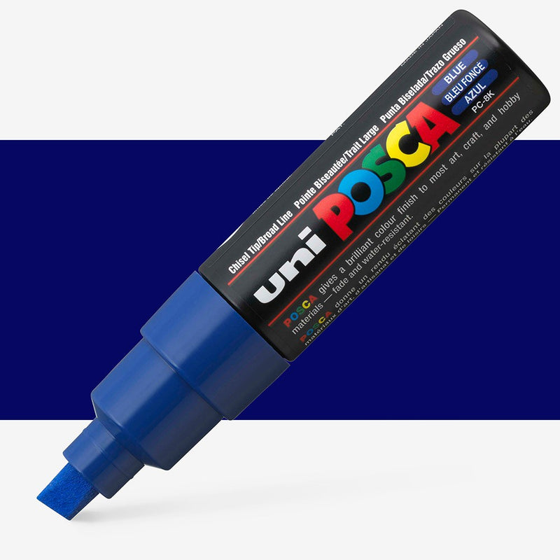 Uni Posca Markers 8.0mm Bold Chisel Tip PC-8K