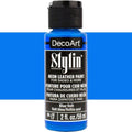 Decoart Stylin Multi Surface Fashion Acrylic Craft Paint 2oz#Colour_NEON BLUE VOLT