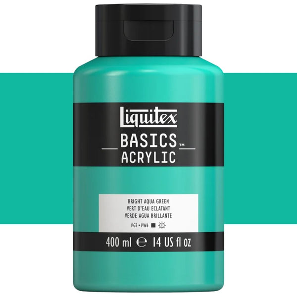 Liquitex Basics Acrylic Paint 400ml#Colour_BRIGHT AQUA GREEN