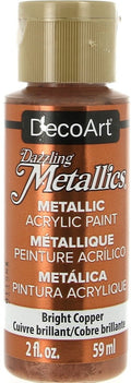 Decoart Dazzling Metallics Paint 2oz 59ml#Colour_BRIGHT COPPER