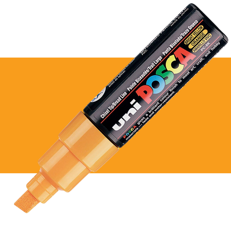 Uni Posca Markers 8.0mm Bold Chisel Tip PC-8K