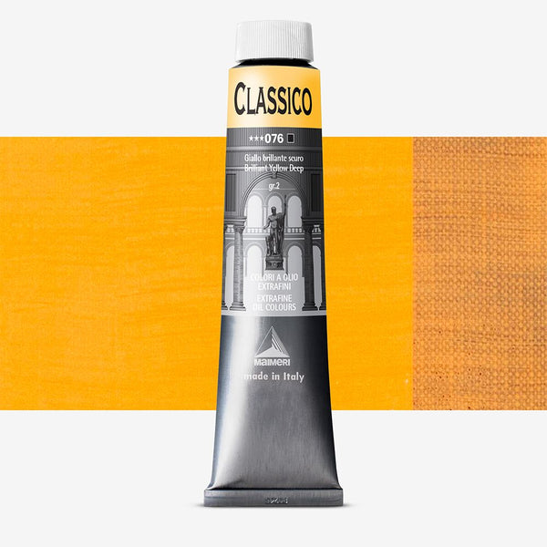 Maimeri Classico Oil Paint 200ml#colour_BRILLIANT YELLOW DEEP (S2)