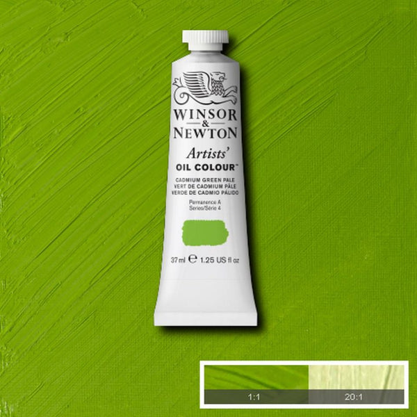 Winsor & Newton Artists Oil Colour Paints 37ml Cadmium Tones#Colour_CADMIUM GREEN PALE (S4)
