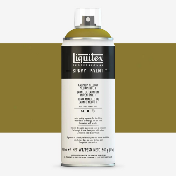 Liquitex Spray Paints 400ml#Colour_CADMIUM YELLOW MEDIUM HUE 1