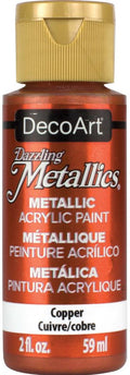 Decoart Dazzling Metallics Paint 2oz 59ml#Colour_COPPER