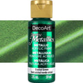Decoart Dazzling Metallics Paints 2oz 59ml#Colour_CRYSTAL GREEN
