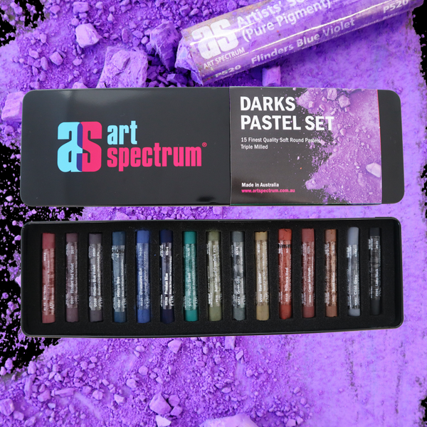 Art Spectrum Soft Pastels Dark Colours Set Of 15