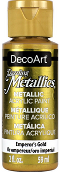 Decoart Dazzling Metallics Paint 2oz 59ml#Colour_EMPERORS GOLD
