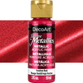 Decoart Dazzling Metallics Paints 2oz 59ml#Colour_FESTIVE RED