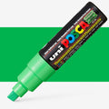 Uni Posca Markers 8.0mm Bold Chisel Tip PC-8K#Colour_FLUORESCENT GREEN