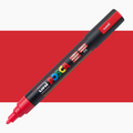 Uni Posca Markers PC-5M Medium 1.8-2.5mm Bullet Tip#Colour_FLUORESCENT RED