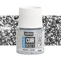 Pebeo Setacolor Leather Paints 45ml#Colour_GLITTER SILVER