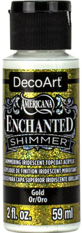 Decoart Americana Enchanted Shimmer Topcoat Paints 59ml#Colour_GOLD