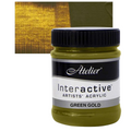Atelier Interactive Artists' Acrylic Paint 250ml#Colour_GREEN GOLD (S2)
