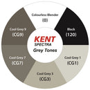 Kent Spectra Graphic Design Marker Greys Set Of 6